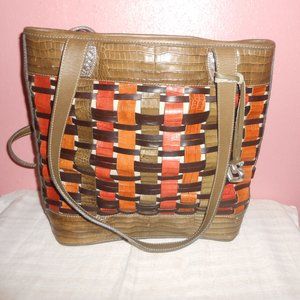 Women's Brighton Purse Weave Bucket